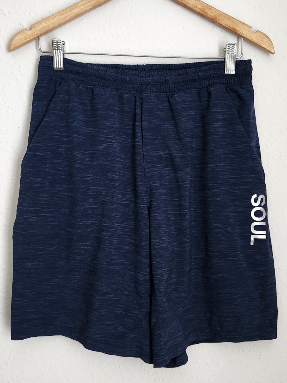 LULULEMON X SoulCycle Base Breaker Pace Navy Men's M Active Shorts Run Cycle Gym